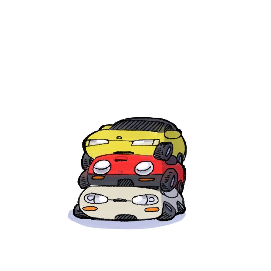 autozam_az-1, car, chibi, grey_car, honda, honda_beat, kou_(argn21s), mazda