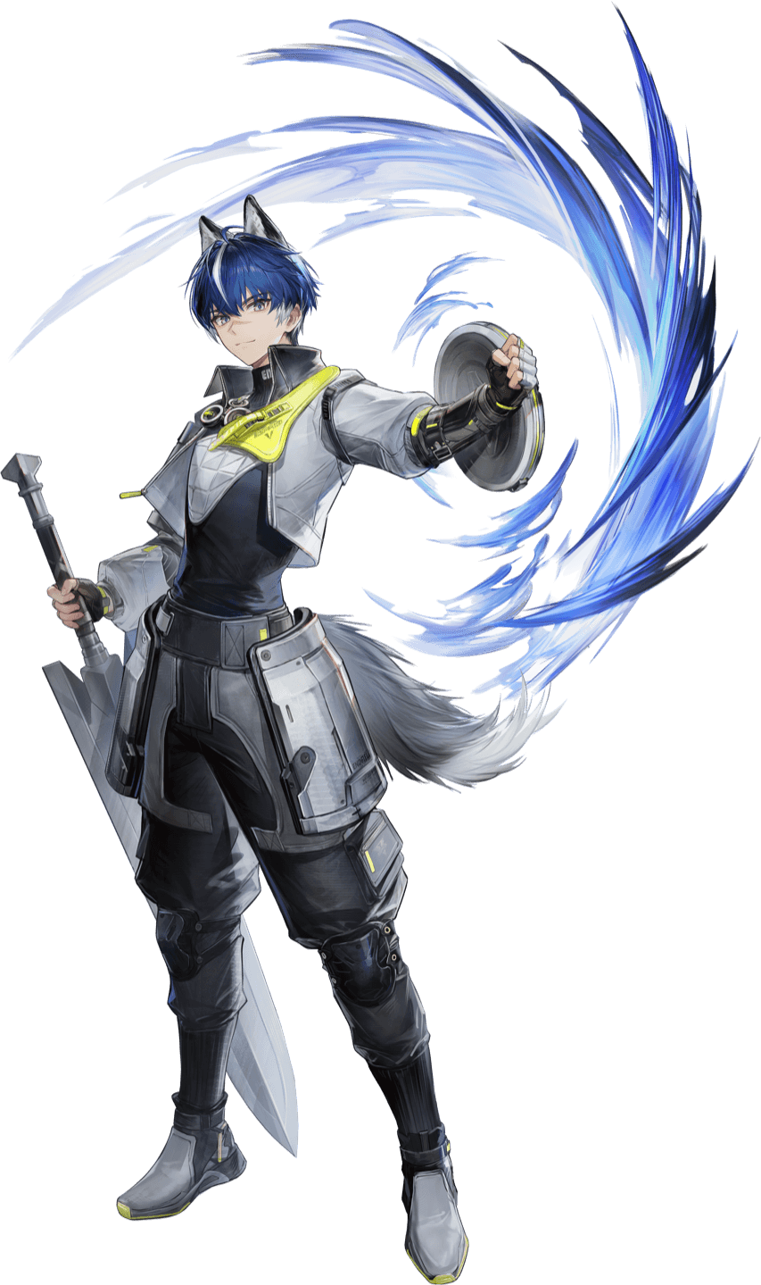 1boy, animal_ears, arknights, arknights:_endfield, armor, belt, black_gloves, black_pants