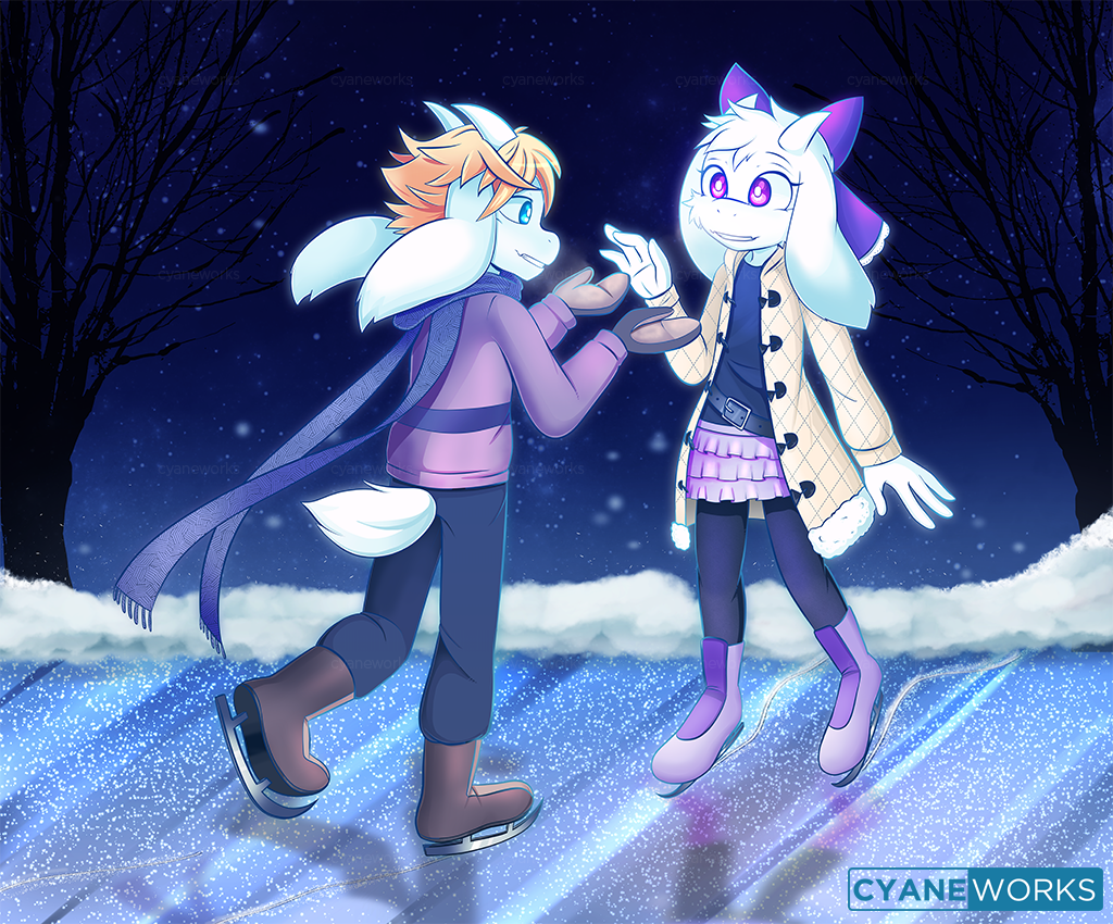 1boy, 1girl, 2021, 2d, aged_down, animal_ears, anthro, aqua_eyes