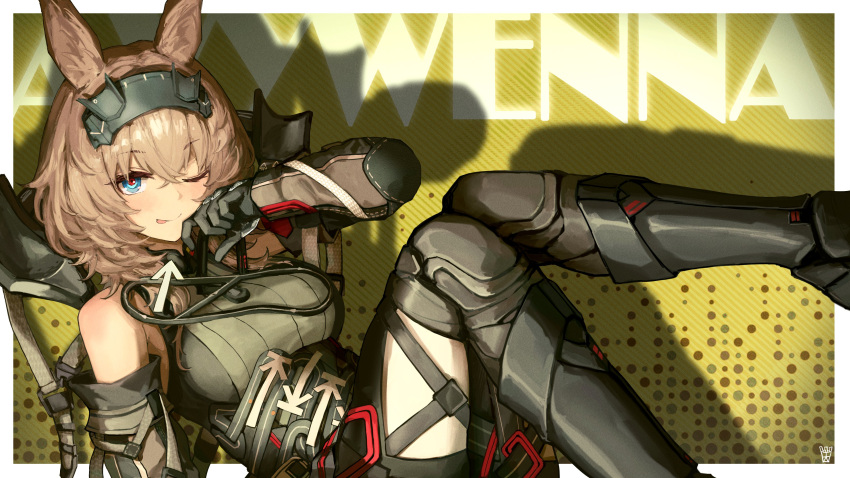 1girl, absurdres, animal_ears, arknights, arknights:_endfield, avywenna_(arknights), bare_shoulders, black_boots