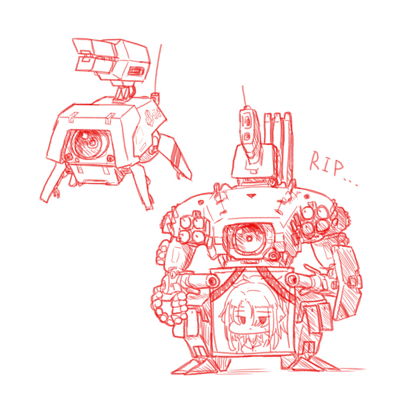 1girl, angelia_(girls'_frontline), cannon, death, dinergate_(girls'_frontline), girls_frontline, highres, holding