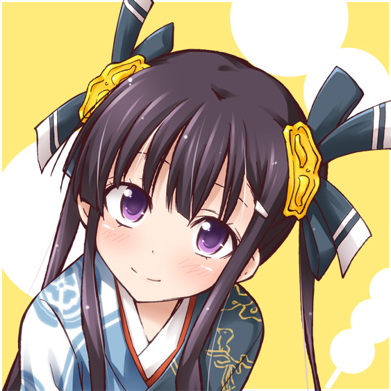 black_hair, bow, dango, food, hair_bow, hair_ornament, hairclip, hino_hiroma