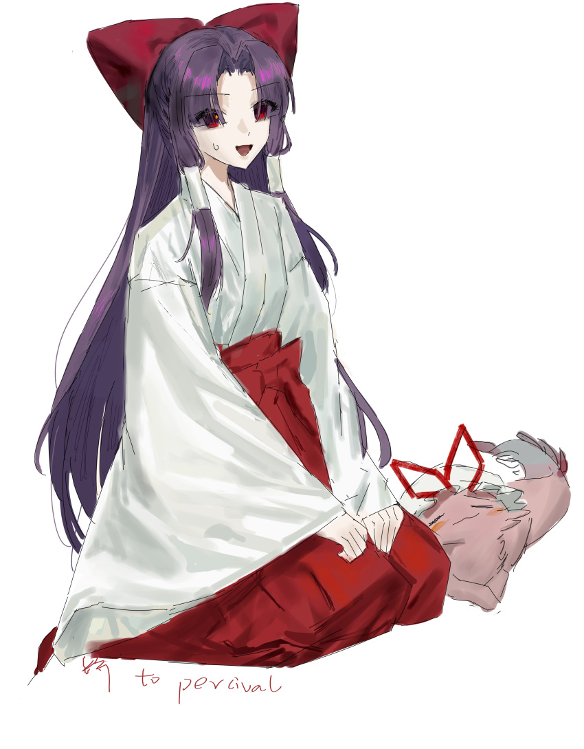 1girl, absurdres, animalization, axolotl, bow, chinese_commentary, commentary_request, hair_bow