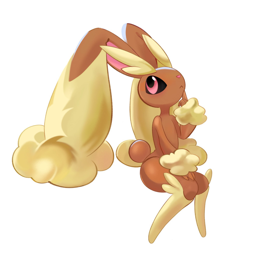 1girl, :<, animal_ears, black_sclera, body_fur, brown_fur, colored_sclera, commentary