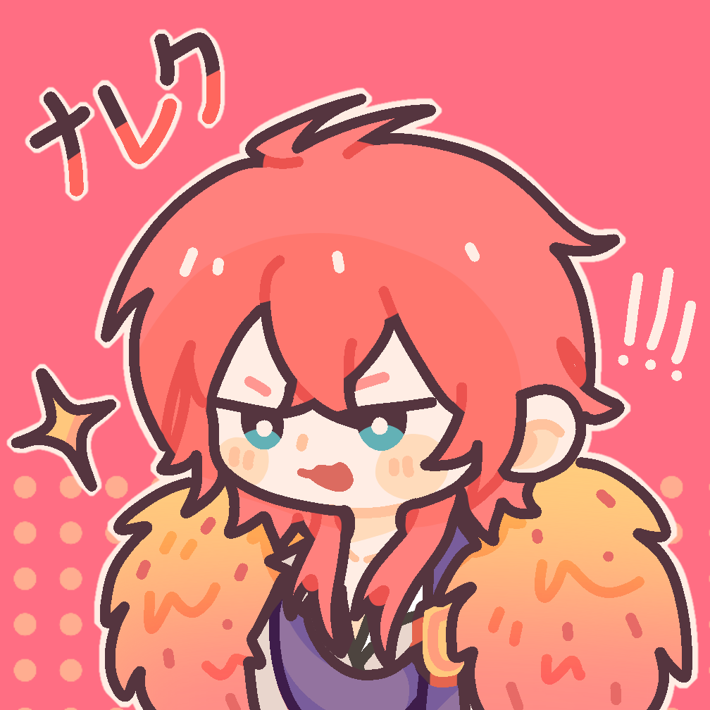 1boy, blue_eyes, commentary_request, dame_x_prince, feather_boa, gerui528, hair_between_eyes, korean_commentary