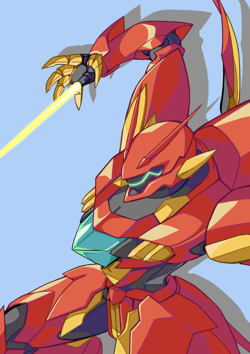 blue_background, commentary_request, energy_sword, from_above, giren, gundam, gundam_age, highres