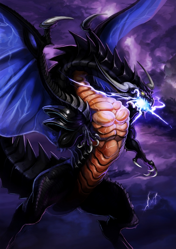 bahamut, claws, cloud, dragon, final_fantasy, final_fantasy_v, horns, lightning