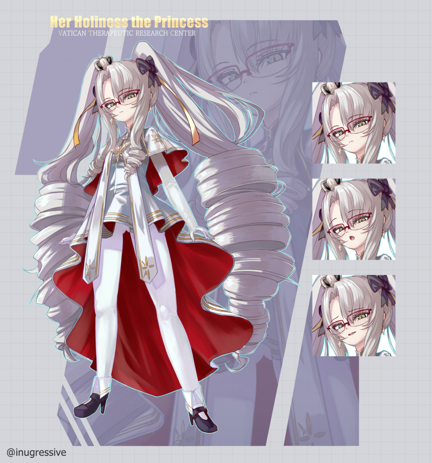 1girl, absurdres, ankle_cuffs, ass_visible_through_thighs, asymmetrical_bangs, black_bow, black_shoes, bow