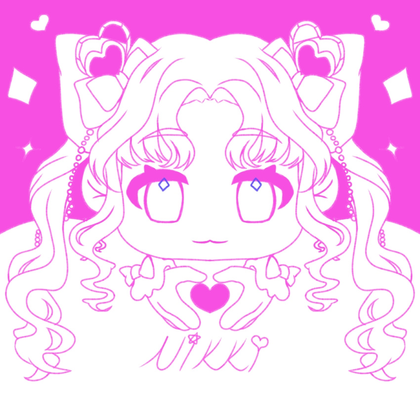 1girl, :3, beads, bow, chinese_commentary, closed_mouth, commentary_request, cone_hair_bun