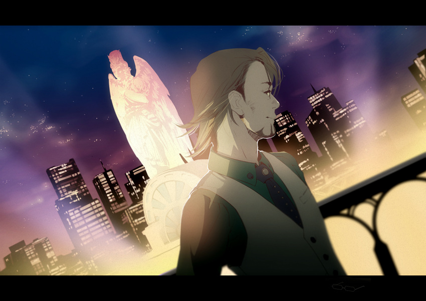 brown_eyes, brown_hair, cabbie_hat, facial_hair, hat, kaburagi_t_kotetsu, letterboxed, male