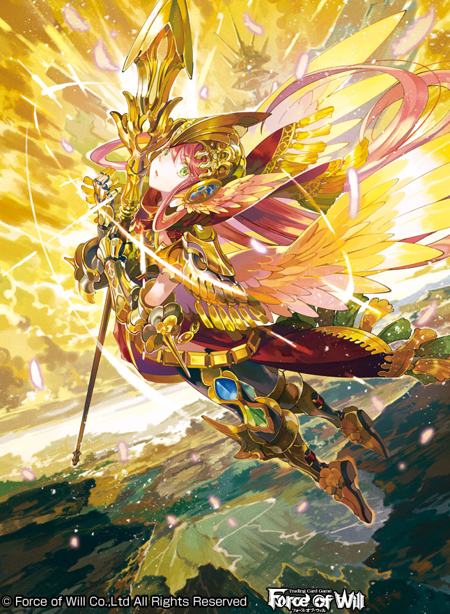 1girl, armor, armored_dress, black_pantyhose, dress, flying, force_of_will, gauntlets