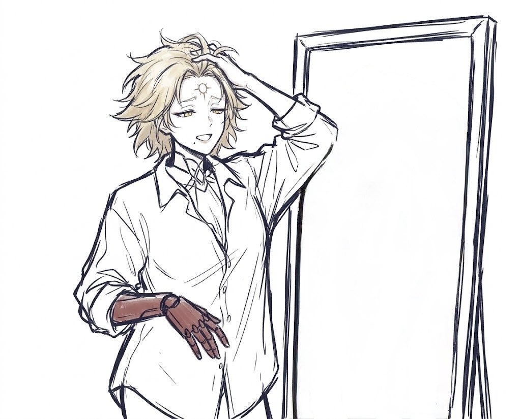 1girl, blonde_hair, commentary_request, facial_mark, girls'_frontline_2:_exilium, girls_frontline, igla_(girls'_frontline_2), mechanical_hands