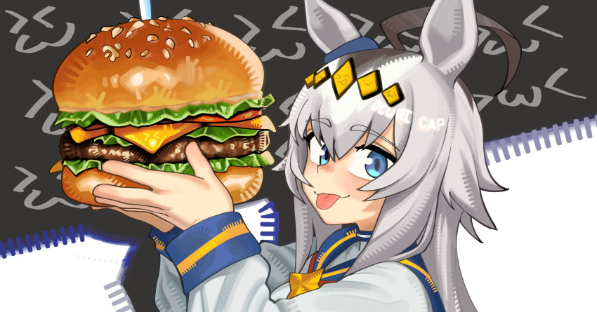 1girl, absurdres, ahoge, animal_ears, blue_eyes, blue_sailor_collar, blush, brooch