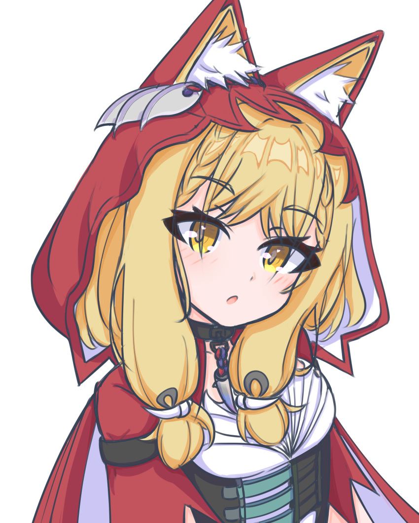 1girl, absurdres, animal_ear_fluff, animal_ears, arknights, arknights:_endfield, blonde_hair, breasts