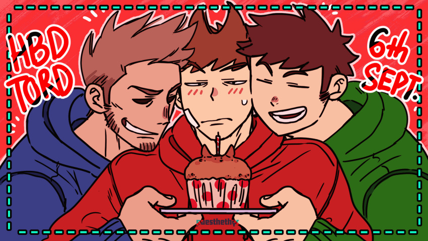 3boys, :d, =_=, animated, animated_gif, animification, annoyed, bad_id