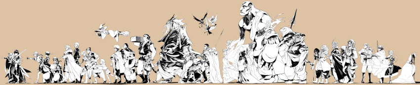 absurdres, animal_ears, annotation_request, apron, archduke_fire_dragon, archer_(maoyuu), armor, bare_shoulders