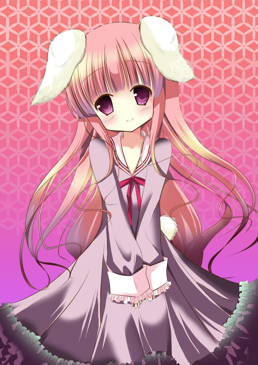 absurdres, animal_ears, bunny_ears, bunny_tail, dress, duplicate, hakamada_hinata, highres