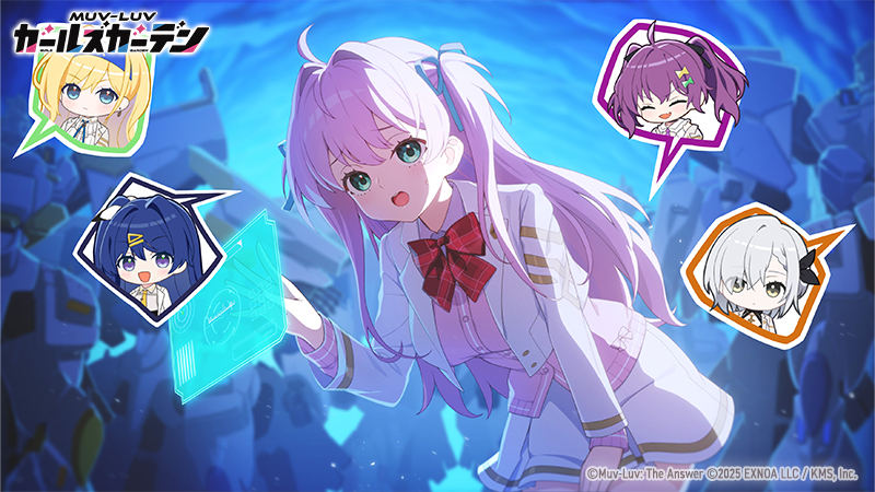 2025, 5girls, ahoge, aqua_eyes, aqua_ribbon, blonde_hair, blue_eyes, blue_hair