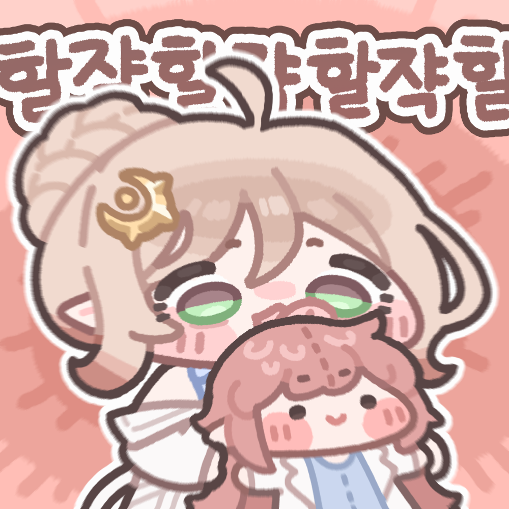 1girl, ahoge, amelia_(r41), braid, braided_bun, brown_hair, character_doll, chibi