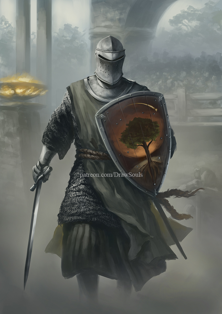 1boy, 1other, a_knight_of_the_seven_kingdoms, a_song_of_ice_and_fire, armor, artist_name, chainmail, commentary