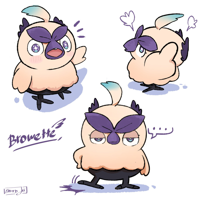 ..., ahoge, animalization, artist_name, bird, blush, browt, commentary