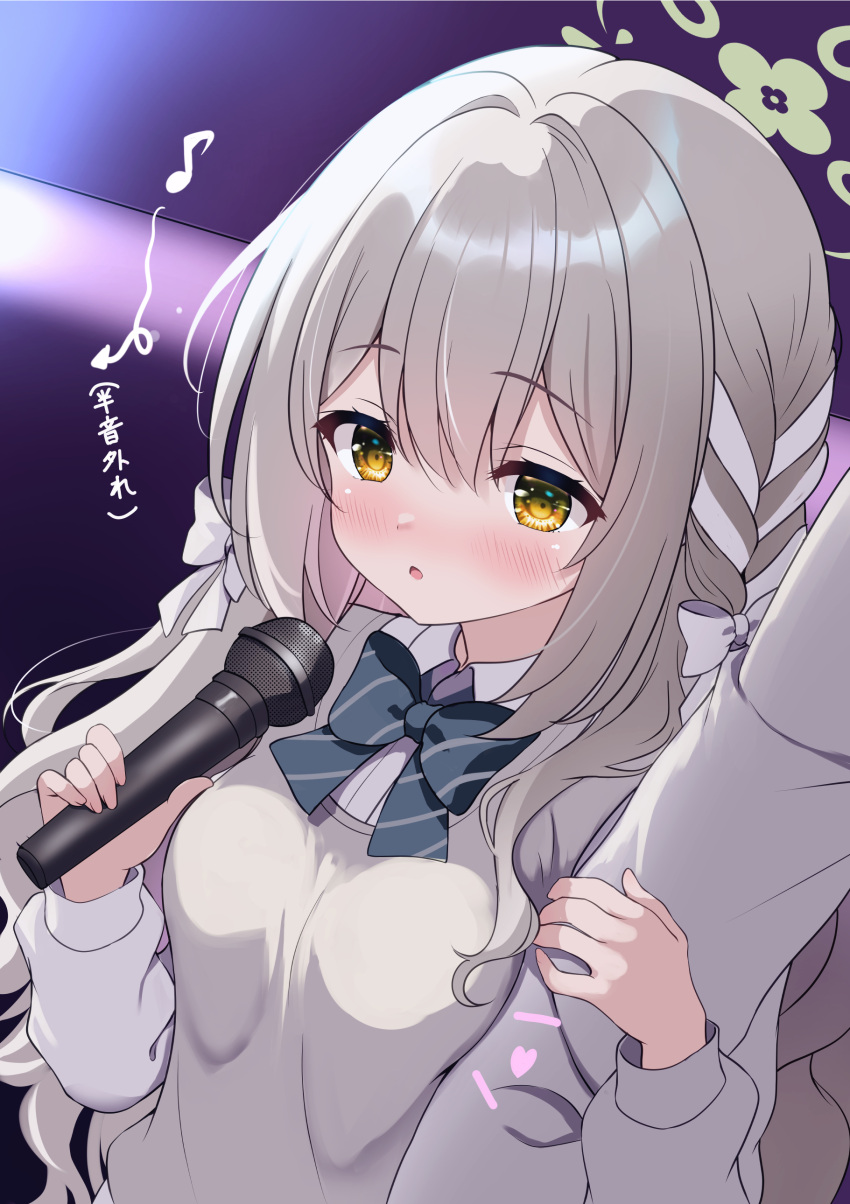 1boy, 1girl, absurdres, arm_hug, blue_archive, blush, bow, braid