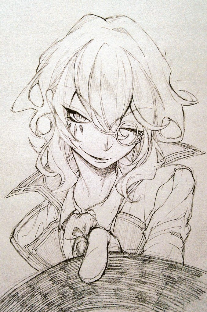 1boy, coat, curly_hair, gloves, grimms_notes, hat, holding, holding_unworn_clothes