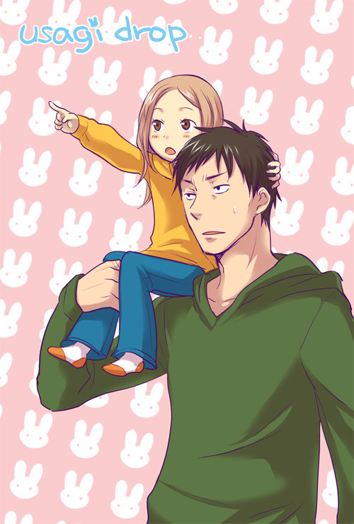 1girl, :o, bad_id, blonde_hair, blush, carrying, child, feet
