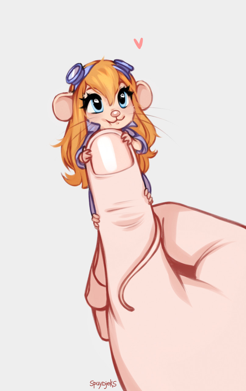 1girl, 1other, animal_ears, animal_nose, artist_name, blue-framed_eyewear, blue_eyes, body_fur
