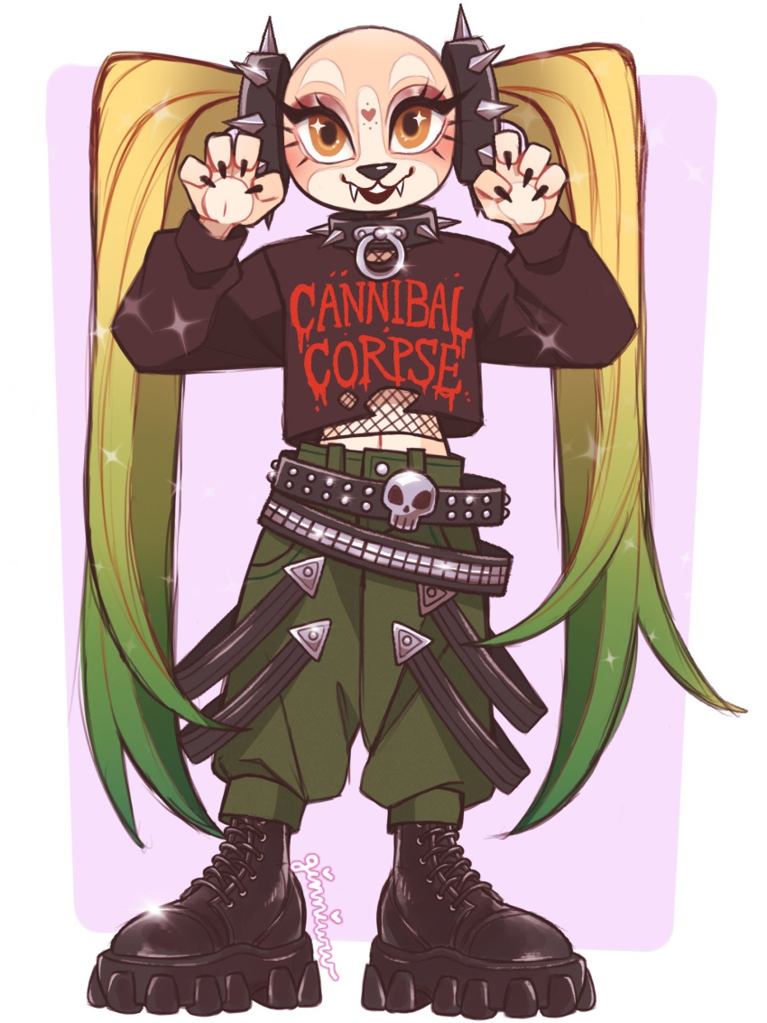 1girl, animal_ears, belt, black_belt, black_boots, black_sweater, blonde_hair, boots