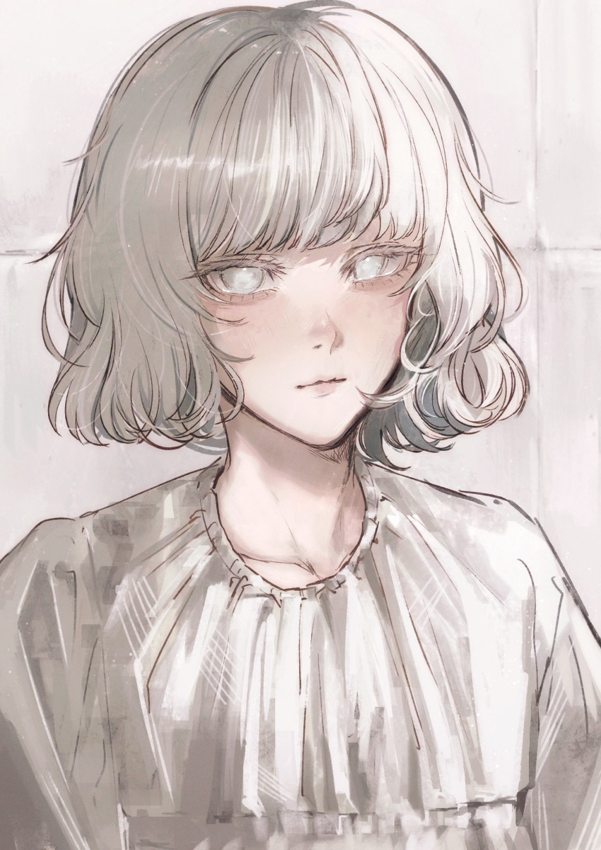 1girl, blind, child, commentary, dodo_(dodobo), dress, emily_(resident_evil), highres