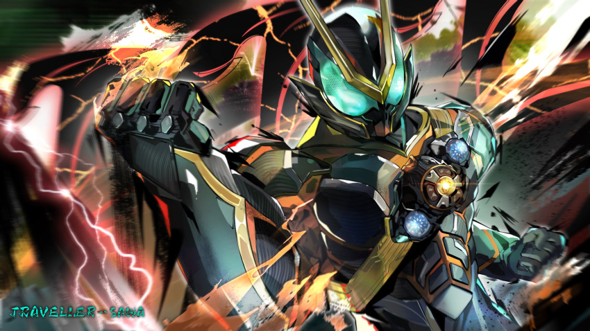 1boy, 777, absurdres, artist_name, clenched_hands, commentary, energy, highres