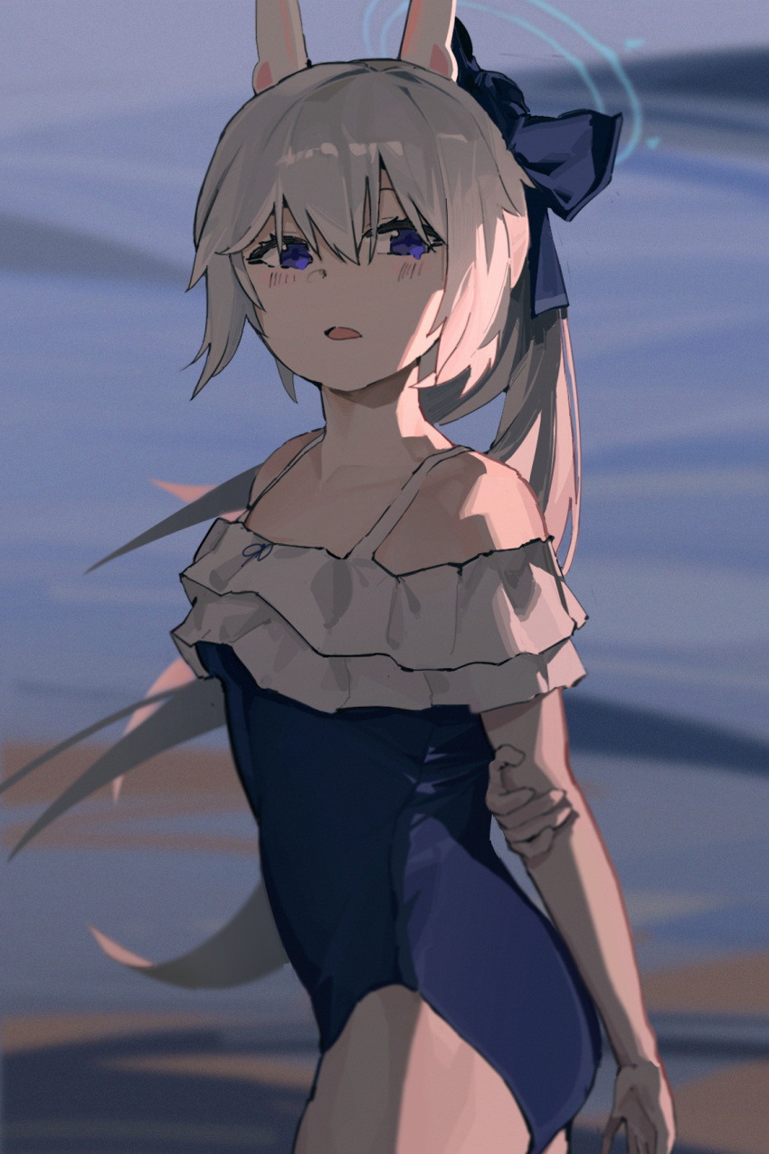 blue_archive, blue_eyes, blue_halo, blush, halo, highres, lirn, long_hair