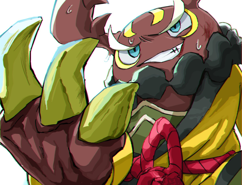 b9ivu3z4jc41547, blue_eyes, claws, commentary_request, highres, looking_at_viewer, no_humans, ookuwanokami