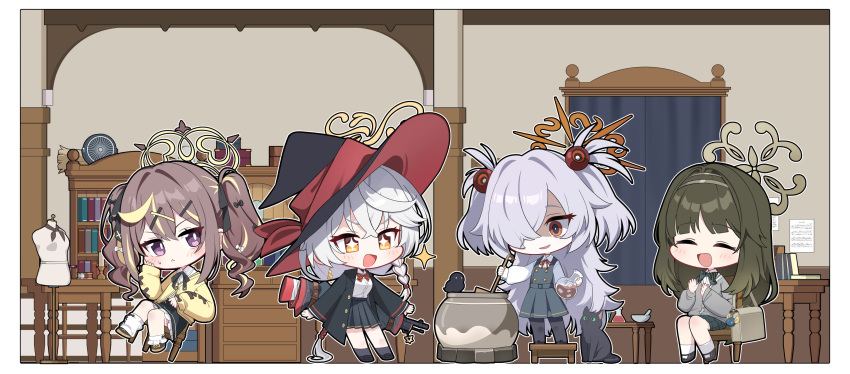 +_+, :<, absurdres, bag, bag_charm, beads, bird, black_cat
