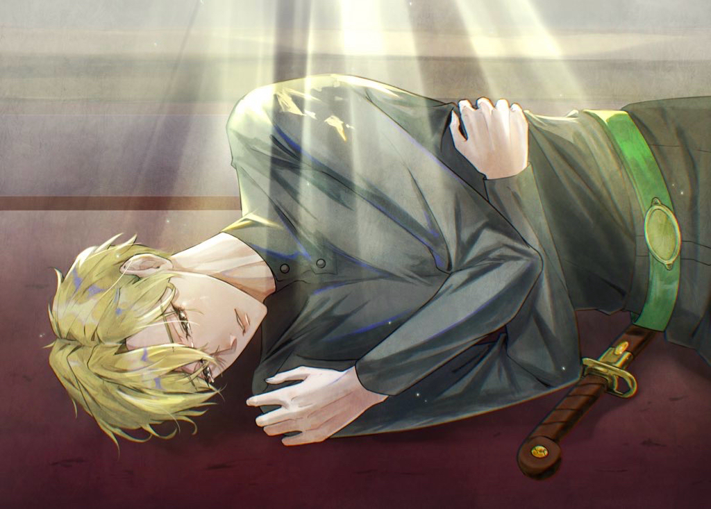 1boy, adventure_time, animification, belt, blonde_hair, bluestar-8612, crying, crying_with_eyes_open