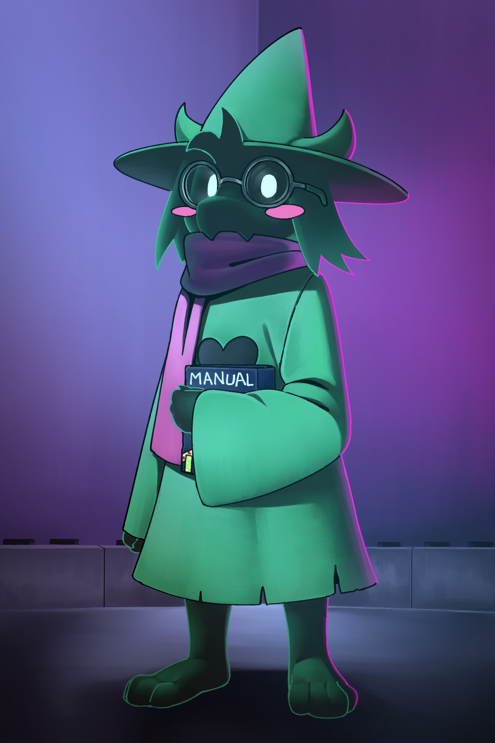 1boy, animal_feet, book, commentary_request, deltarune, full_body, furry, furry_male
