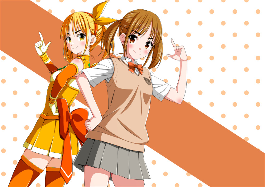 absurdres, back_bow, blonde_hair, blush, body_blush, bow, bowtie, breasts