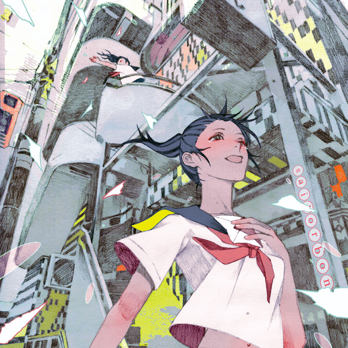 building, multiple_girls, sailorbon, school_uniform, tears, wind, zain