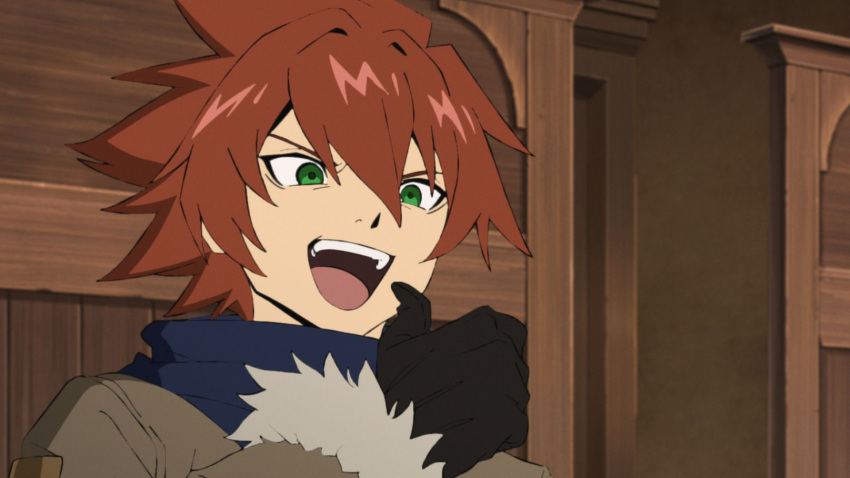 1boy, black_gloves, blue_scarf, coat, commentary_request, fur-trimmed_coat, fur_trim, gloves