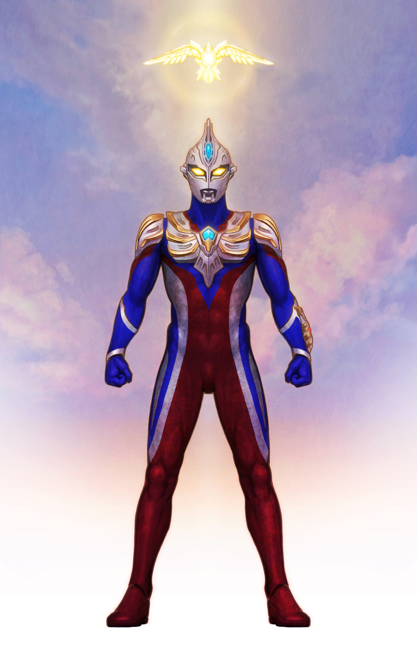 1boy, abs, absurdres, alien, alternate_design, arm_guards, armor, blue_gem