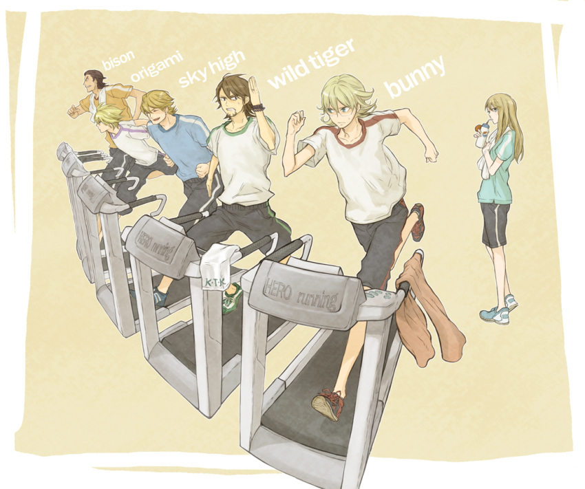 antonio_lopez, bad_id, barnaby_brooks_jr, blonde_hair, blue_eyes, bracelet, brown_eyes, brown_hair
