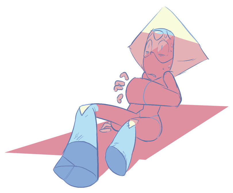 1girl, colored_skin, diamond-shaped_hair, face_shield, forehead_jewel, full_body, gem, gem_(steven_universe)