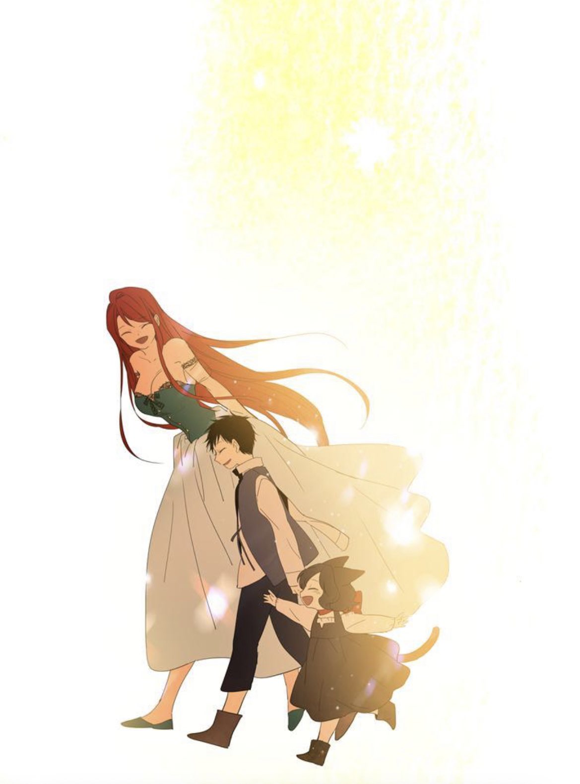 breasts, dress, family, happy, highres, mas, this, webtoon