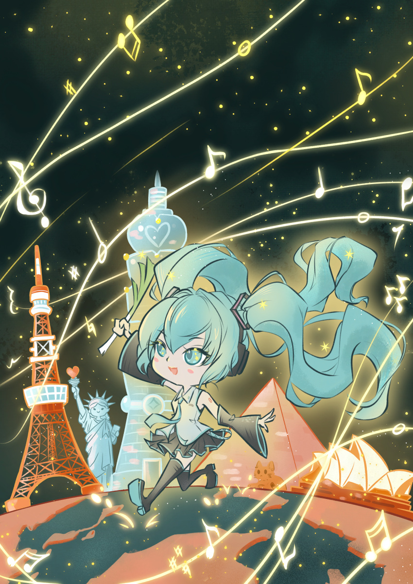 1girl, absurdres, anabellnordin, aqua_eyes, aqua_hair, bare_shoulders, black_boots, black_skirt