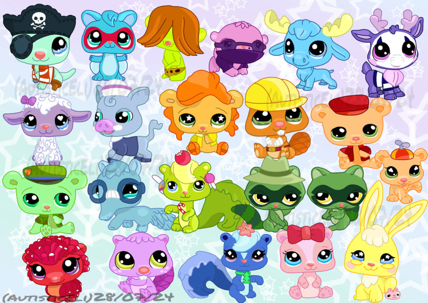 6+boys, 6+girls, anteater, bear, beaver, cro-marmot_(happy_tree_friends), cub_(happy_tree_friends), cuddles_(happy_tree_friends)