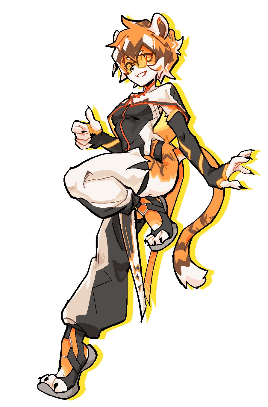 1girl, :d, animal_ears, animal_print, arknights, chiwawaluver, furry, furry_female