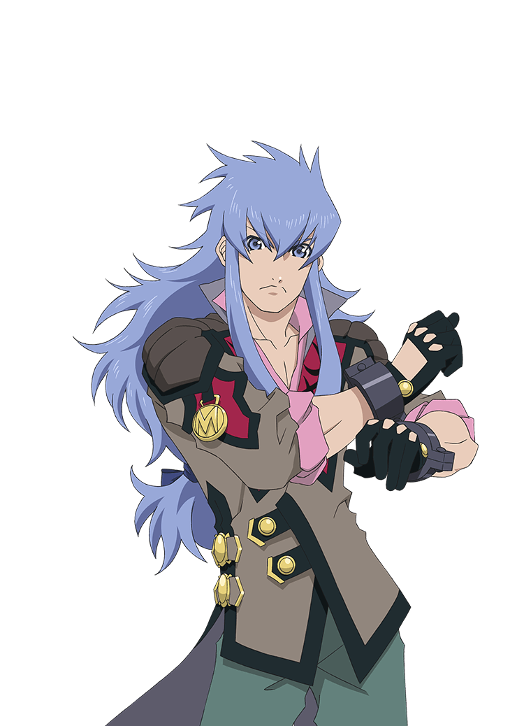 1boy, artist_request, black_gloves, black_trim, blue_eyes, blue_hair, closed_mouth, coat