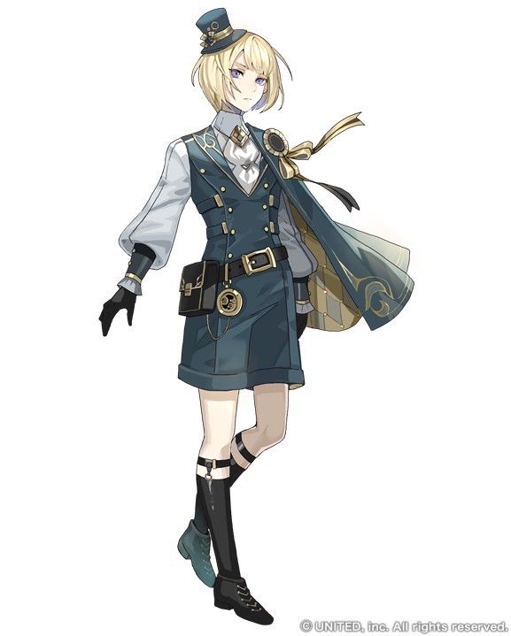 1boy, aqua_cape, aqua_hat, aqua_shorts, aqua_vest, argyle_clothes, arms_at_sides, ascot