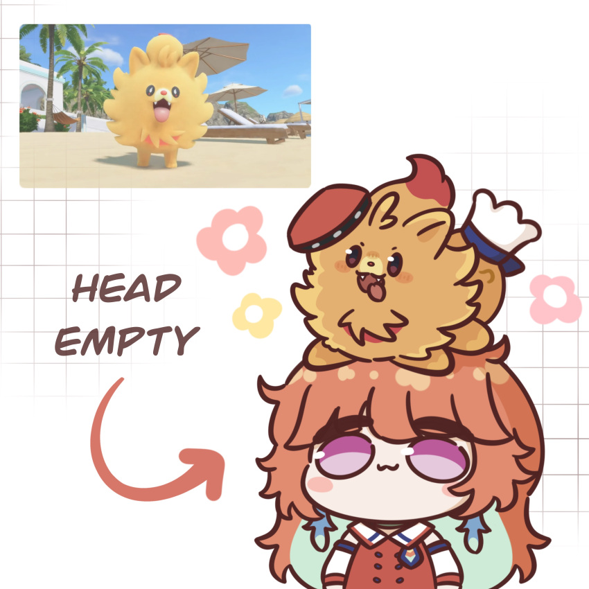 1girl, :3, absurdres, arrow_(symbol), beret, chef_hat, chibi, chibi_only
